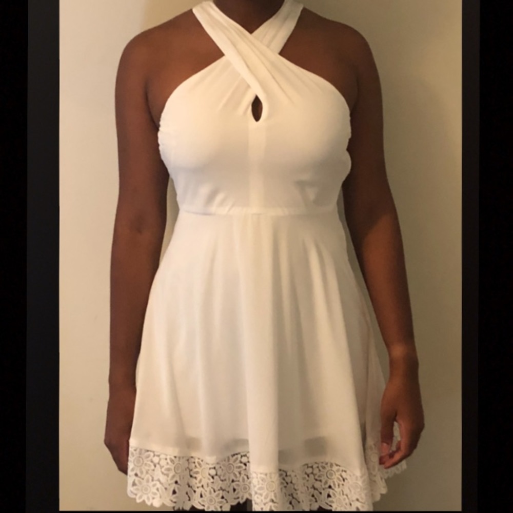 white dress